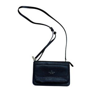 Kate Spade Leila Small Pebbled Leather Crossbody Black